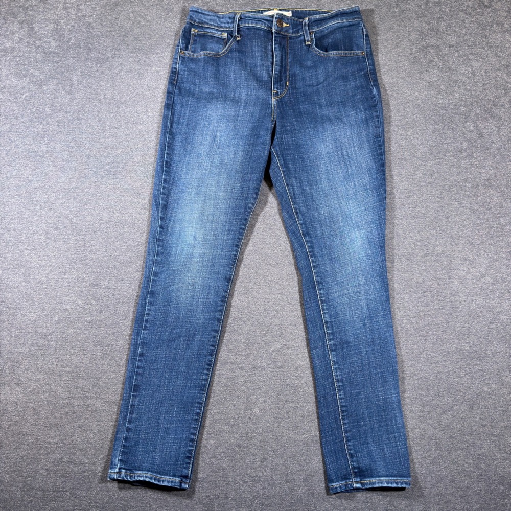 Levi's 721 High Rise Skinny Jeans Women 31 Blue Denim Stretch Slim Fit Casual